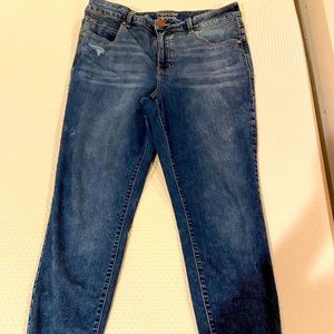 Maurices High Rise EverFlex Skinny Distressed